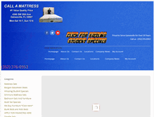 Tablet Screenshot of callamattressinc.com